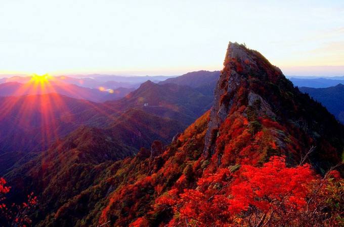 石鎚山と面河渓(愛媛県)