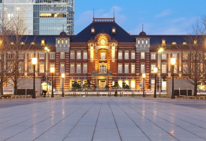 インスタ映えする東京都内東京駅正面